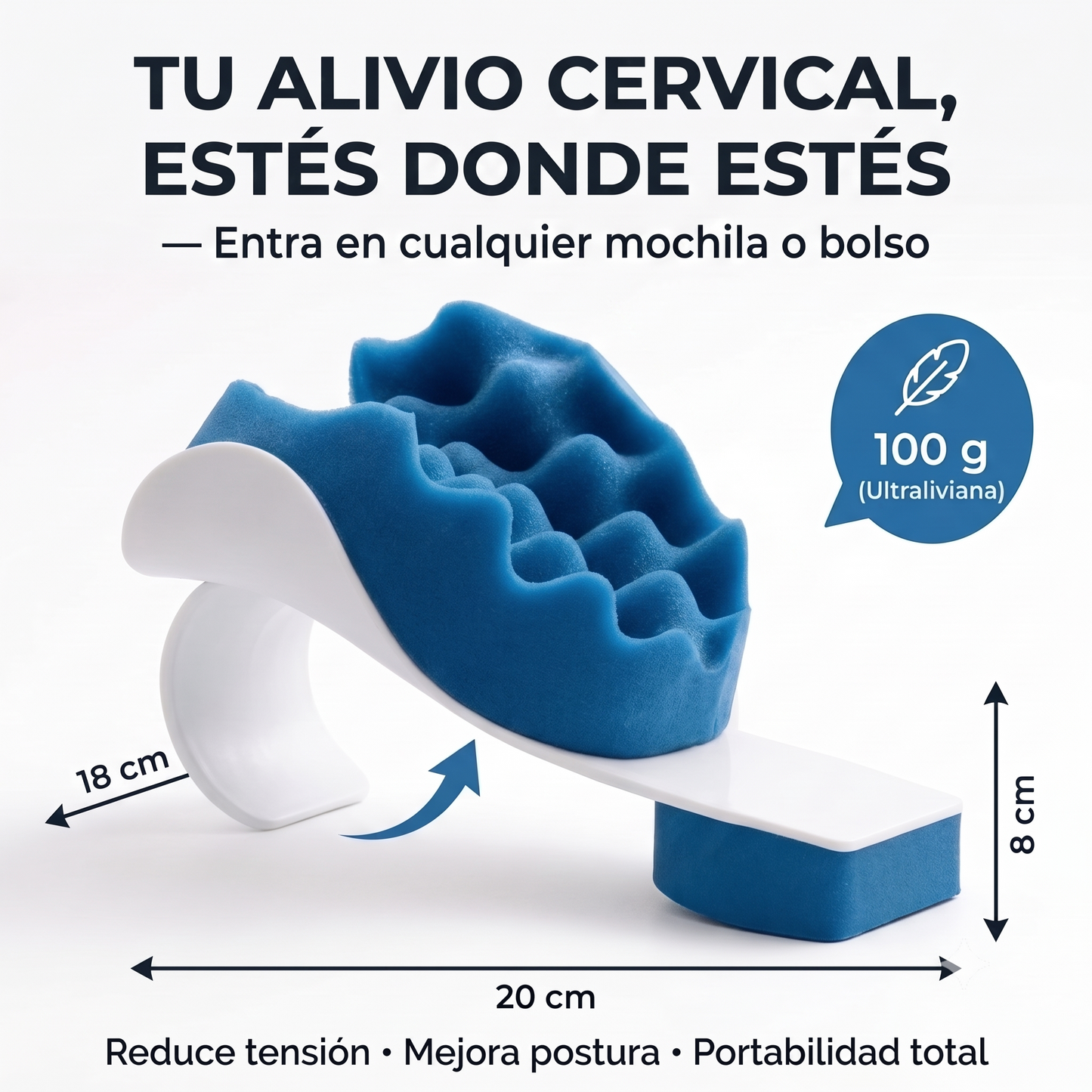 Almohada de Tracción Cervical Ergonómica | Cervic®